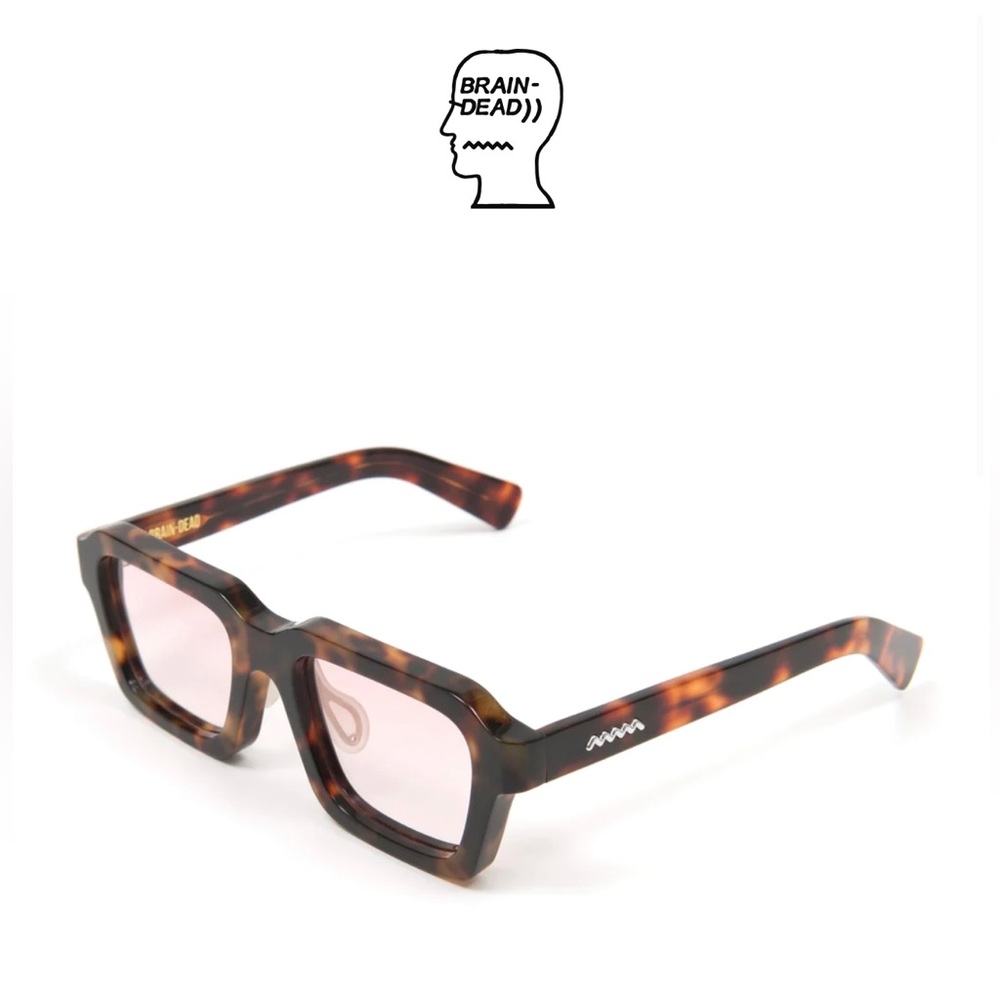 Braindead sunglasses.  - BROWN TORTOISE/CLEAR ROSE.